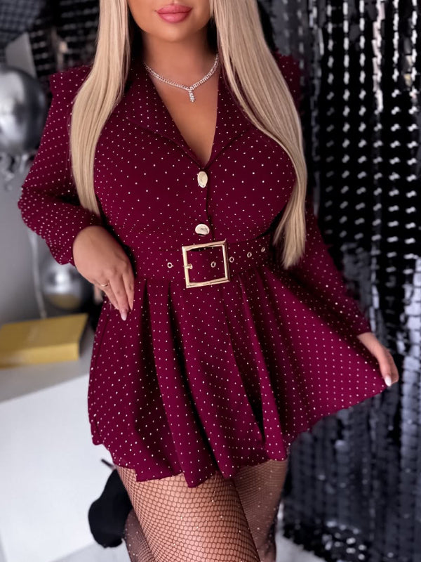 Colette™ - Robe ceinturée élégante confortable quotidienne