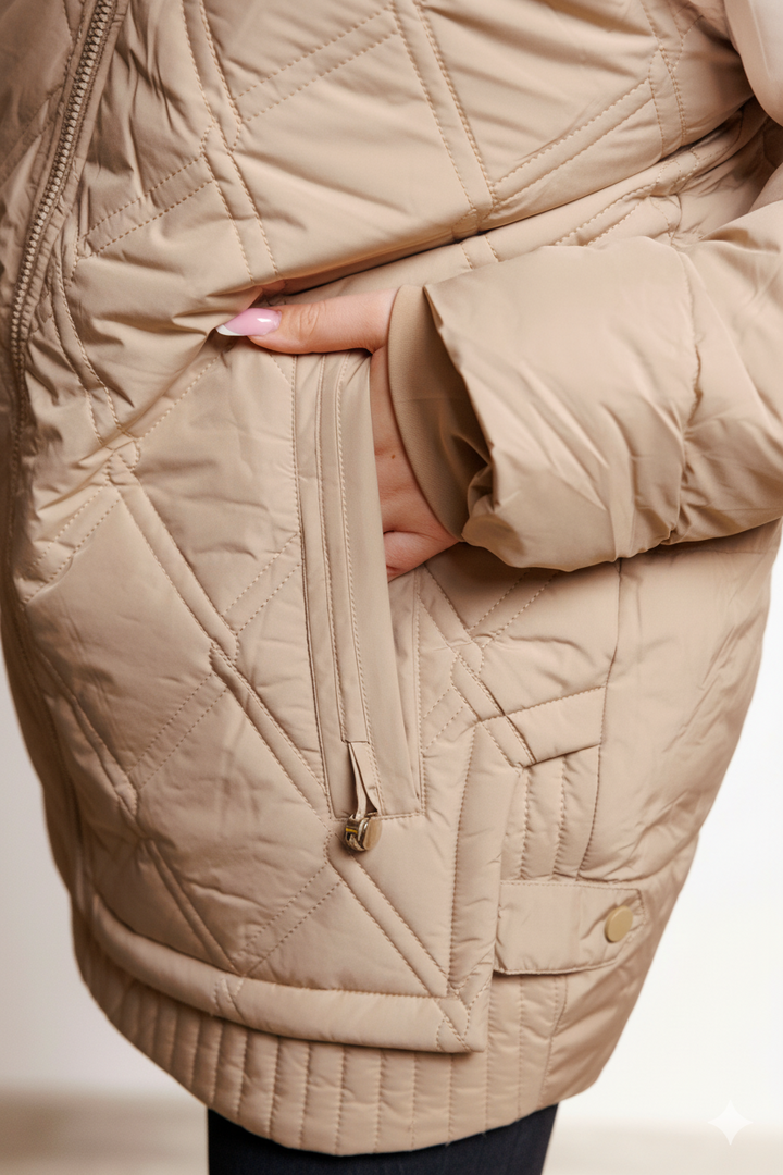 Éliane™ | Veste d’hiver chaude, légère et imperméable Plus Size