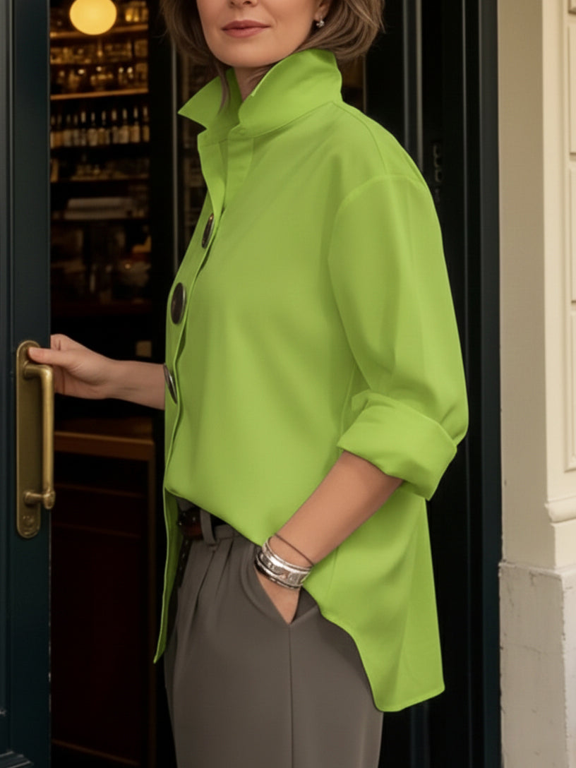 Ariana™ — Chemisier élégant en soie et coton