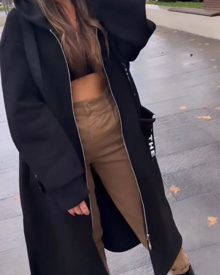 Marie-Claire™ | Sweat à capuche long et élégant