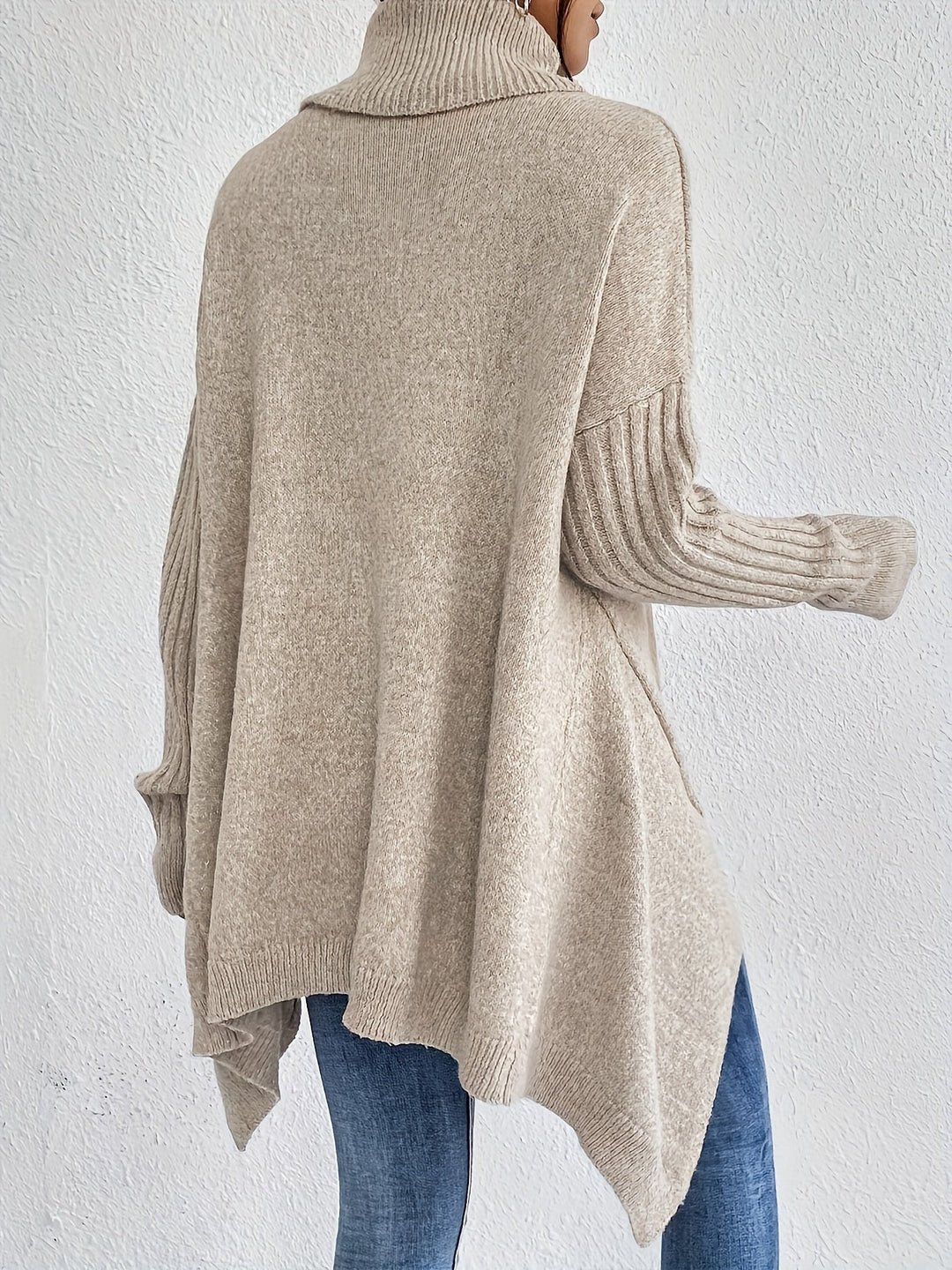 Léïna™ – Le Pull Col Montant Doux & Décontracté