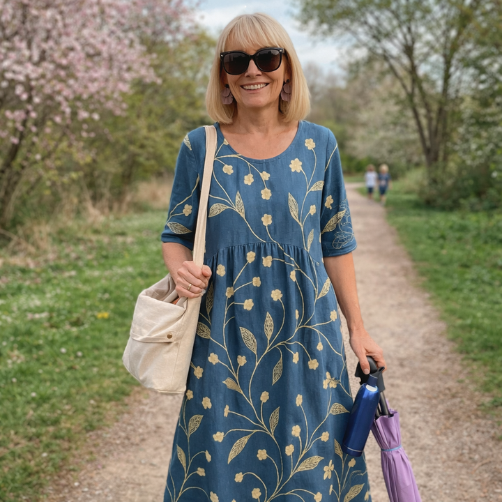 Sophie | Robe midi confortable et élégante