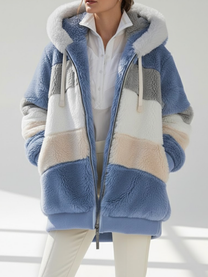 Aléana™ – La veste d’hiver élégante et chaude avec capuche et fermeture éclair