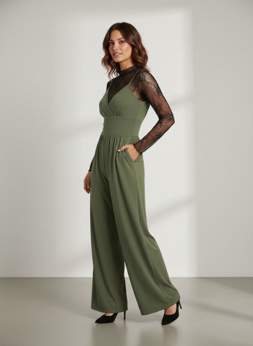 Solène™ — Ensemble combinaison élégant dentelle moderne