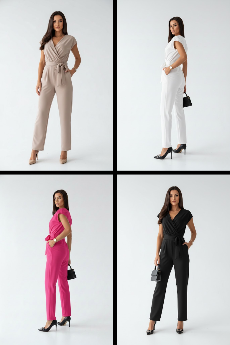 Solène™ — Combinaison élégante fluide structurée