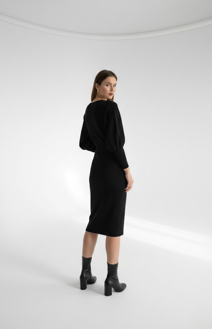 Mathilde™ — Robe midi élégante confortable intemporelle