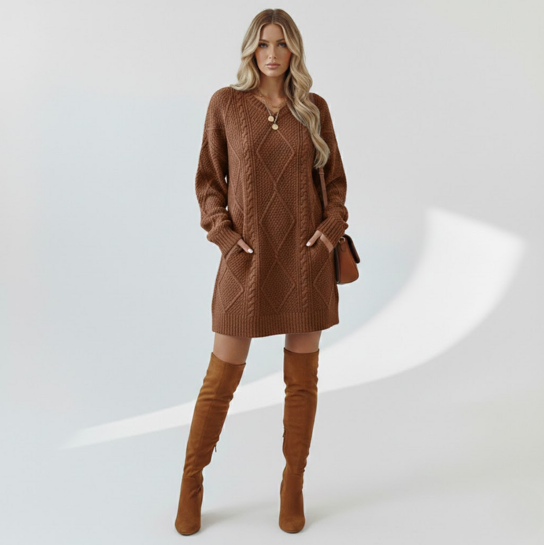 Madeleine™ — Robe tricot élégante et confortable