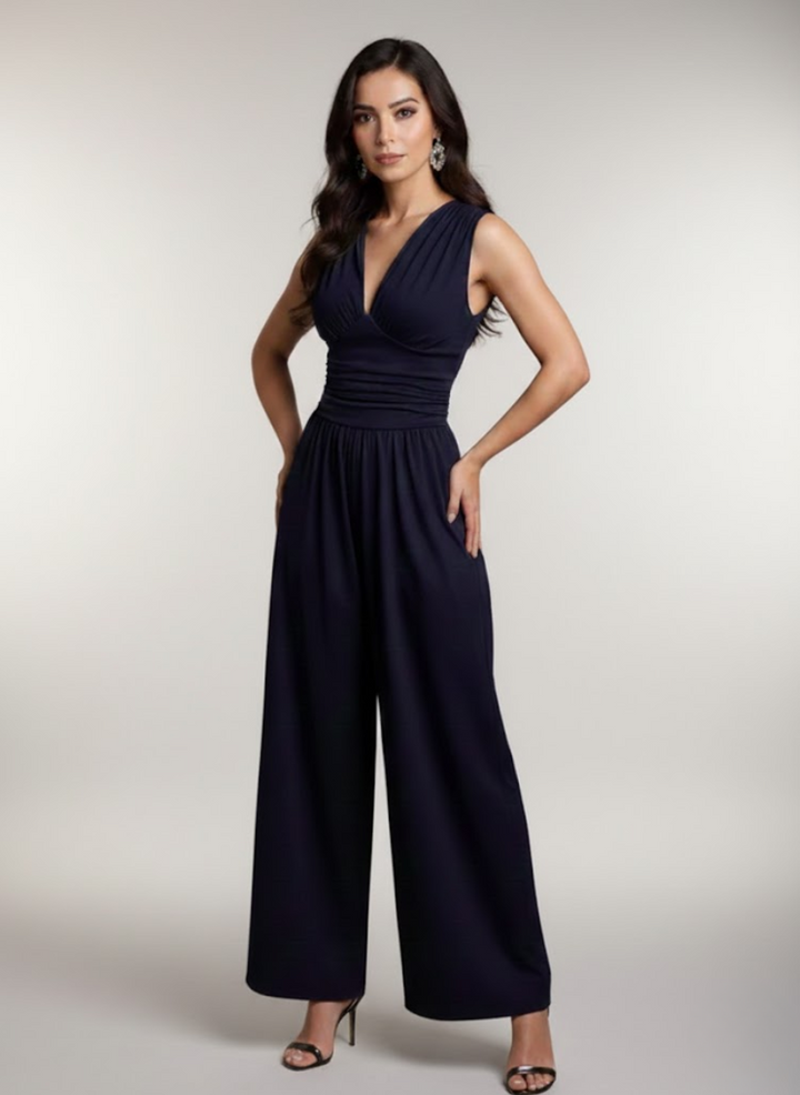 Margaux™ — Combinaison fluide élégante sans manches