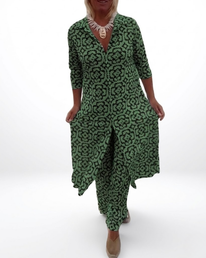 Camilla™ — Ensemble fluide imprimé confort élégant