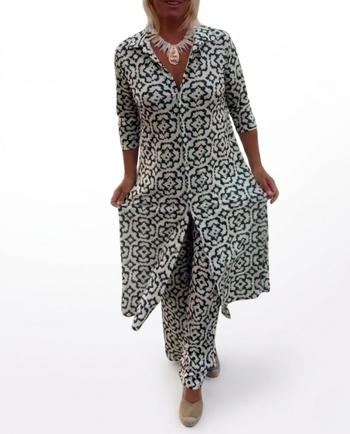 Camilla™ — Ensemble fluide imprimé confort élégant