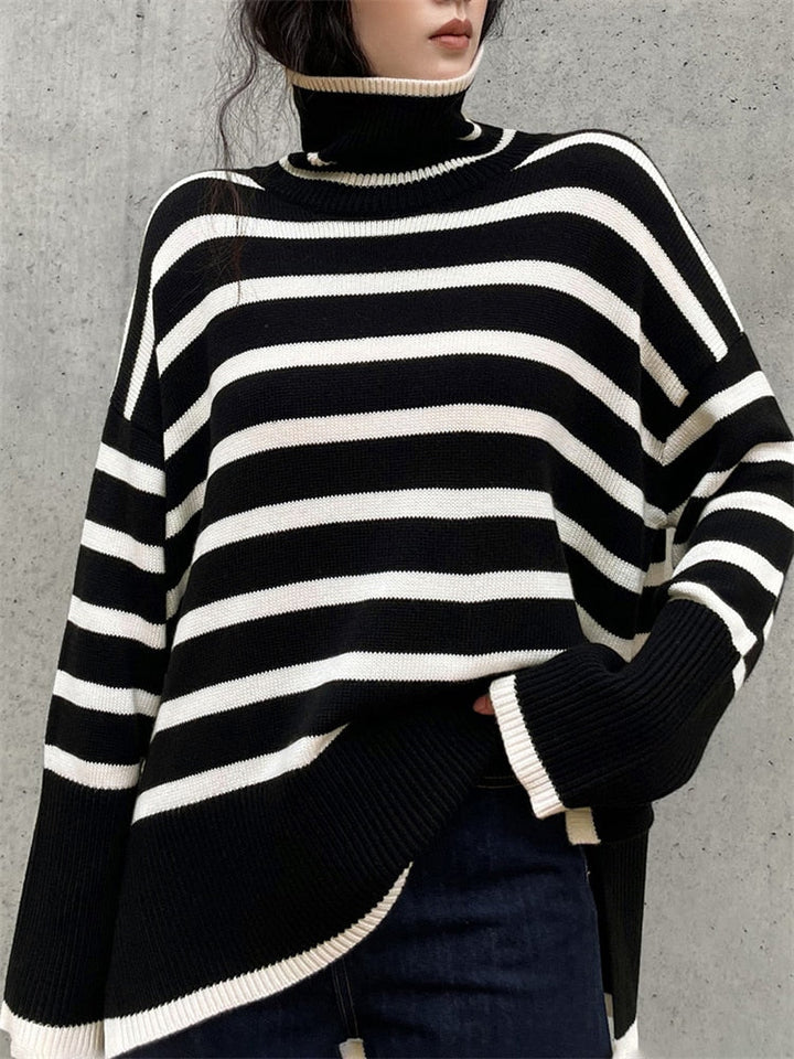 Éliane™ – Le Pull Rayé Élégance Décontractée
