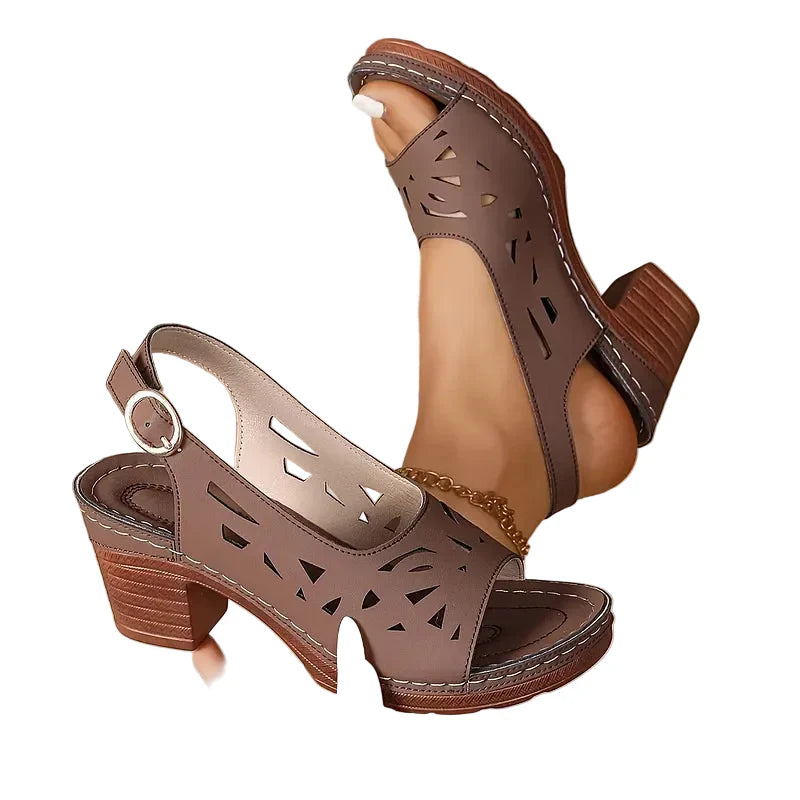 Christine | Sandales à talon bloc