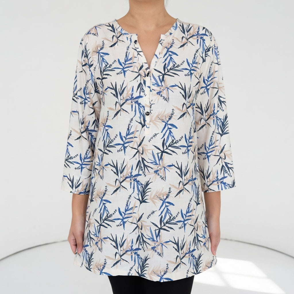 Émilienne™ — Tunique fluide imprimée confort estival