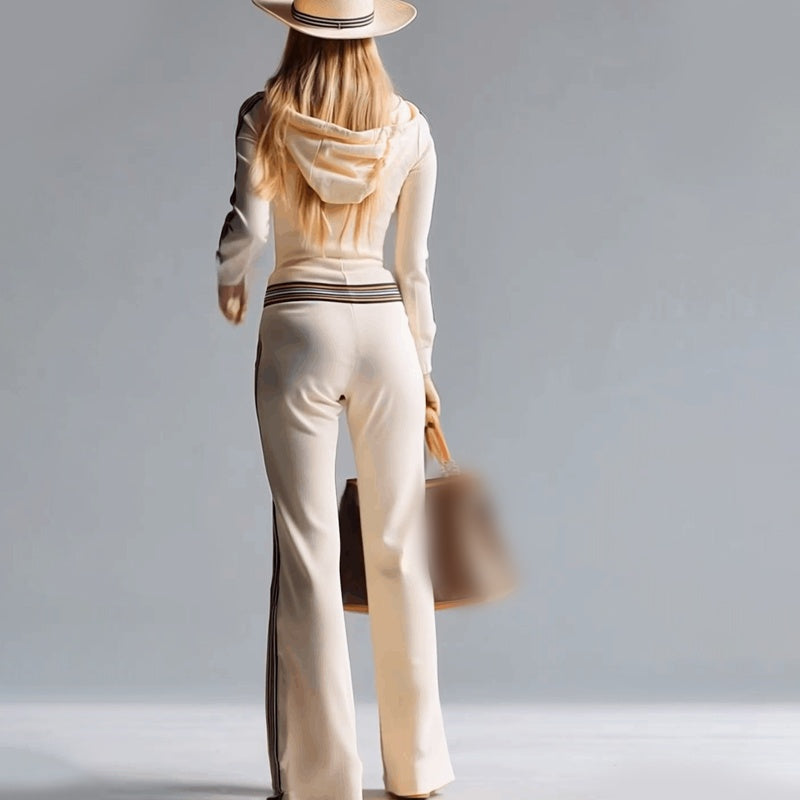 Camille™ — Combinaison tricotée chic sportive rétro