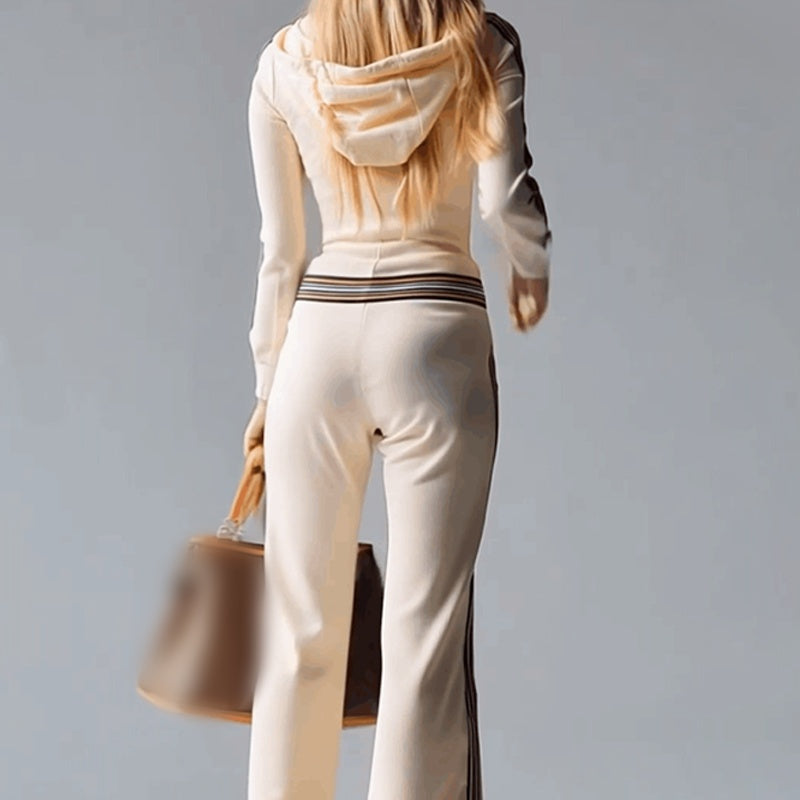 Camille™ — Combinaison tricotée chic sportive rétro